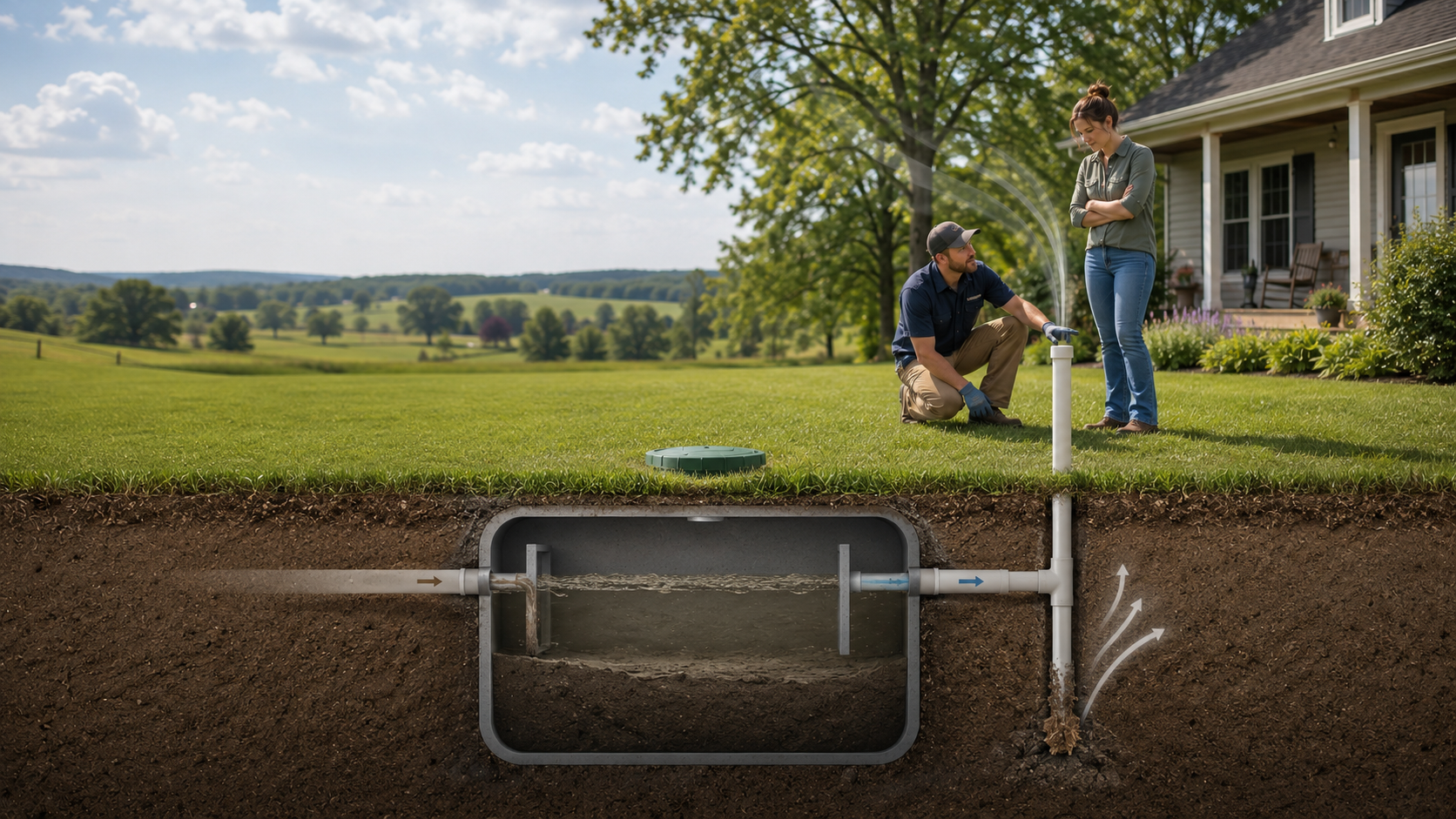 How to Eliminate Septic Tank Odors, Causes and Solutions