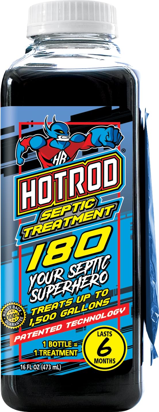 HOTROD 180 six-month septic treatment bottle