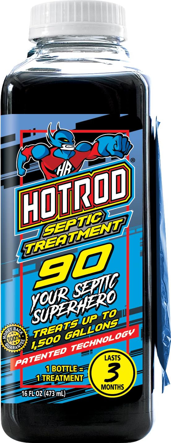 HOTROD 90 three-month septic treatment bottle