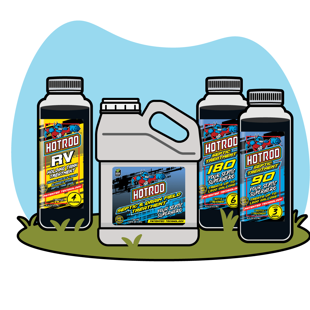 HOTROD Septic Treatment Products